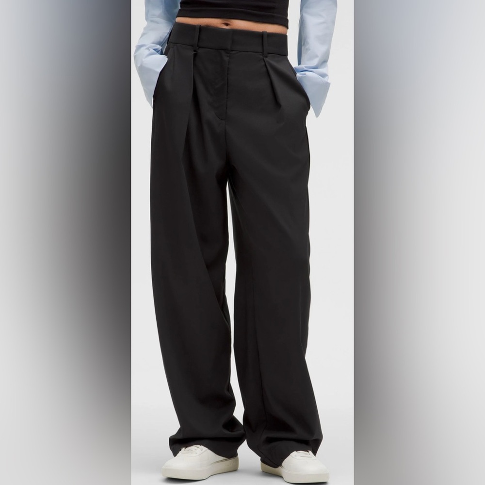 lululemon athletica Black Wide-Leg Pants